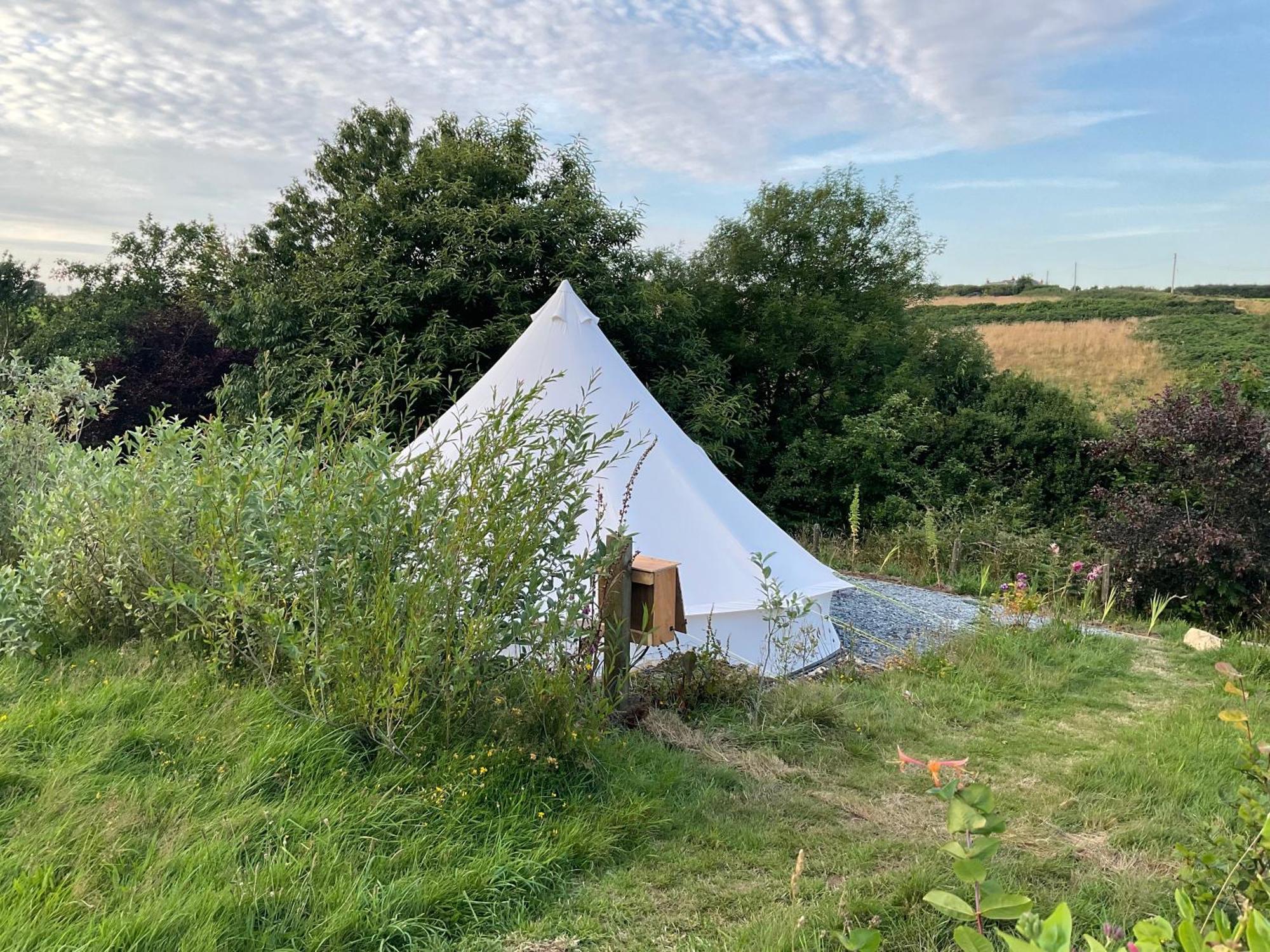 Glamping Meadow Bell Tent Stithians Exterior photo