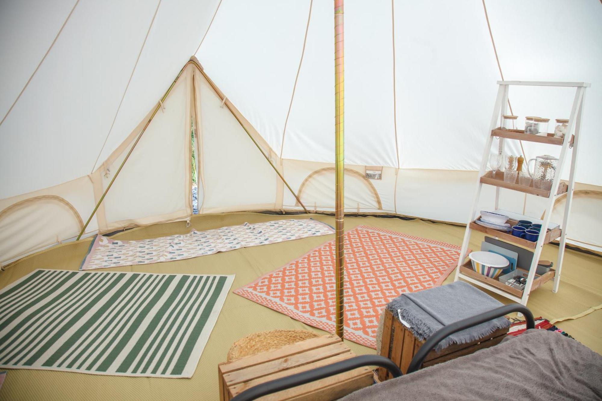 Glamping Meadow Bell Tent Stithians Exterior photo
