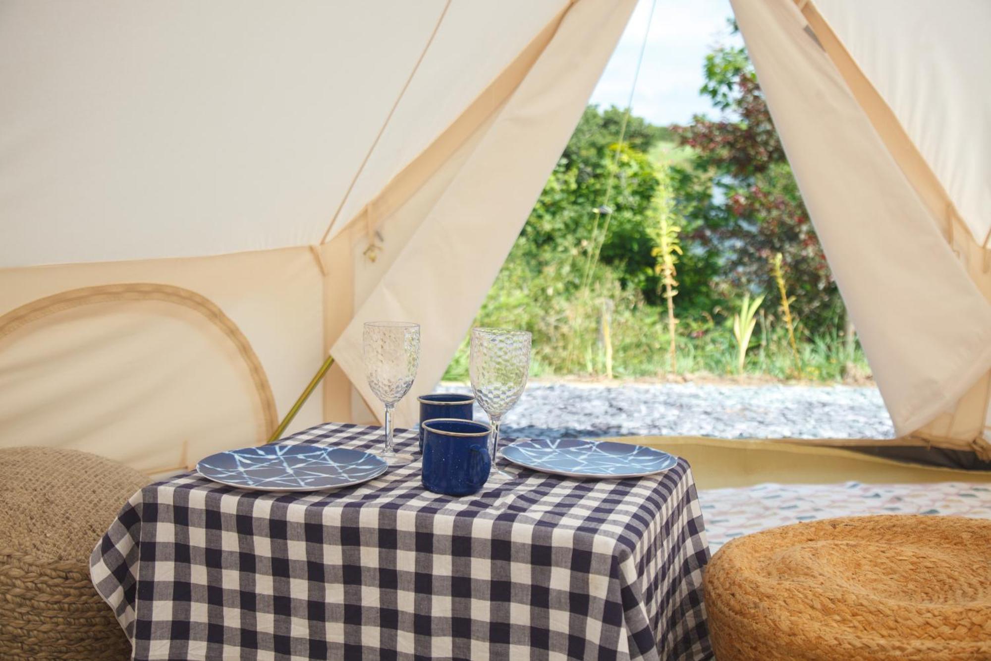 Glamping Meadow Bell Tent Stithians Exterior photo